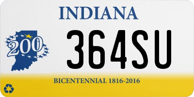 IN license plate 364SU