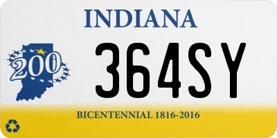 IN license plate 364SY