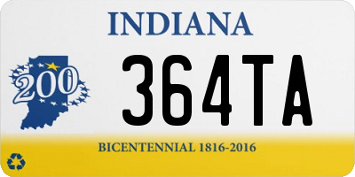 IN license plate 364TA