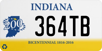 IN license plate 364TB