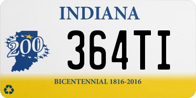 IN license plate 364TI