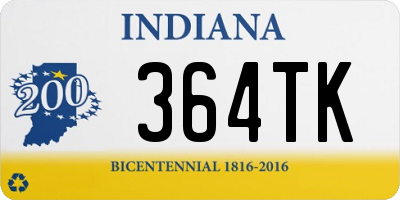 IN license plate 364TK