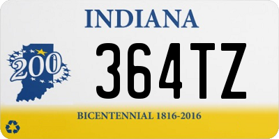 IN license plate 364TZ