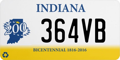 IN license plate 364VB