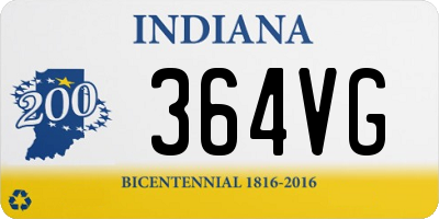 IN license plate 364VG