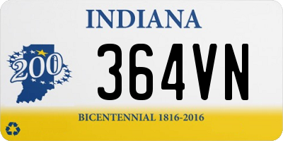 IN license plate 364VN