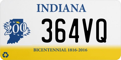 IN license plate 364VQ