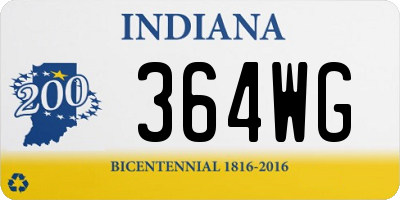 IN license plate 364WG