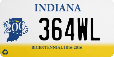 IN license plate 364WL