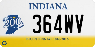 IN license plate 364WV