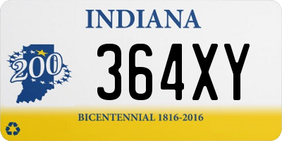 IN license plate 364XY