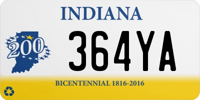 IN license plate 364YA