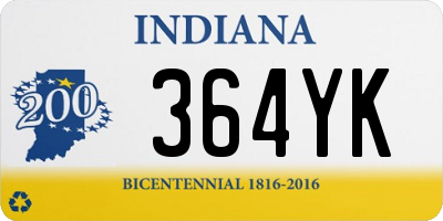 IN license plate 364YK