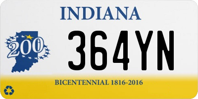 IN license plate 364YN