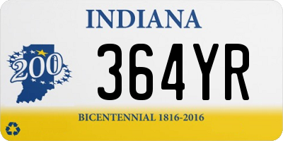 IN license plate 364YR