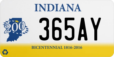 IN license plate 365AY