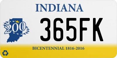 IN license plate 365FK