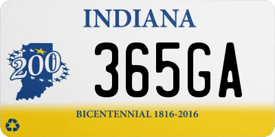 IN license plate 365GA