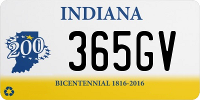 IN license plate 365GV