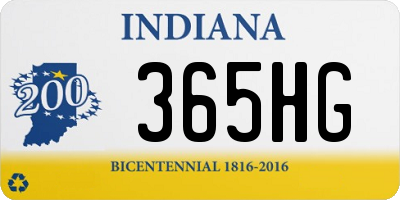 IN license plate 365HG