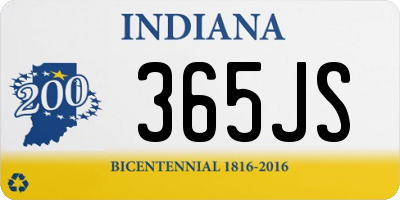 IN license plate 365JS