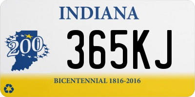 IN license plate 365KJ