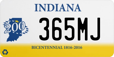 IN license plate 365MJ