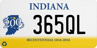 IN license plate 365QL