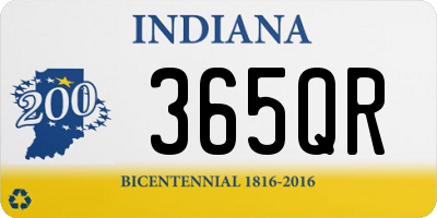 IN license plate 365QR