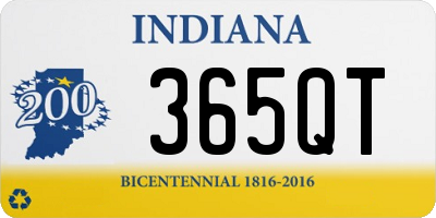 IN license plate 365QT