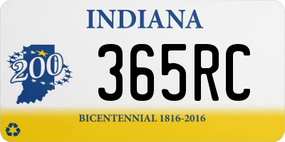 IN license plate 365RC