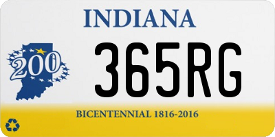 IN license plate 365RG