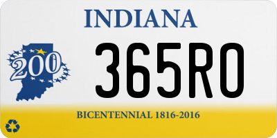 IN license plate 365RO