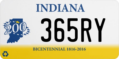 IN license plate 365RY