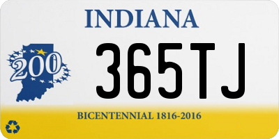 IN license plate 365TJ