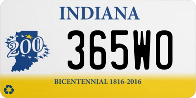 IN license plate 365WO