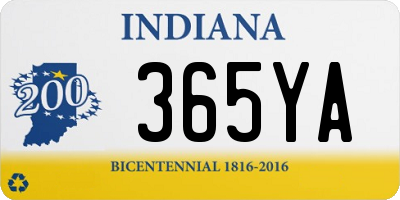 IN license plate 365YA