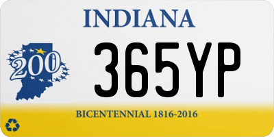 IN license plate 365YP