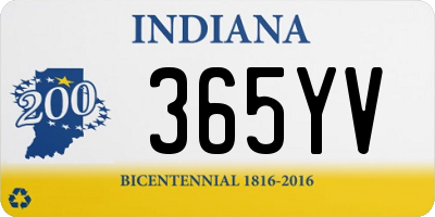IN license plate 365YV