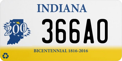 IN license plate 366AO