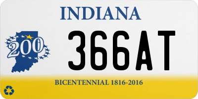 IN license plate 366AT