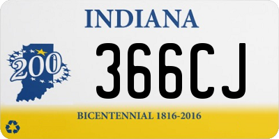 IN license plate 366CJ
