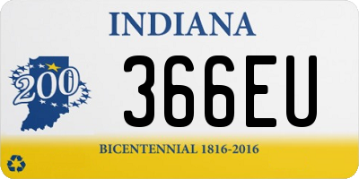 IN license plate 366EU