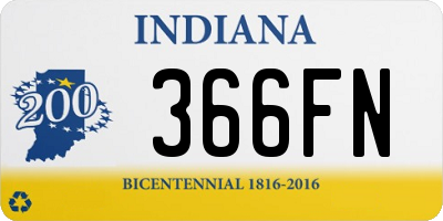 IN license plate 366FN