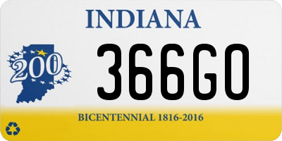 IN license plate 366GO