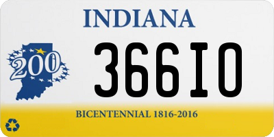 IN license plate 366IO