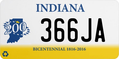 IN license plate 366JA