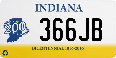 IN license plate 366JB