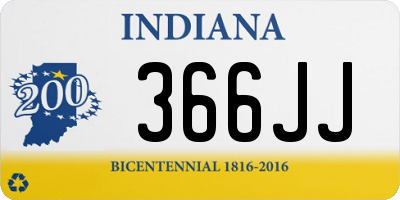 IN license plate 366JJ