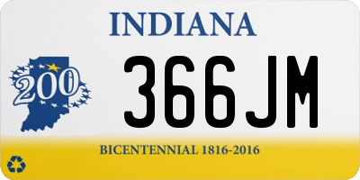 IN license plate 366JM
